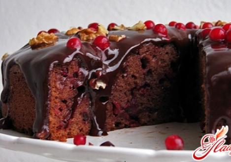 La torta di mirtilli rossi è incredibilmente deliziosa!
