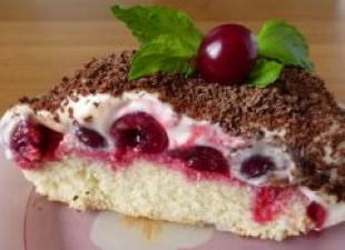 Вишневий пиріг «Насолода Анастасія скрипкіна вишневий пиріг насолода