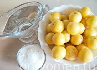 How to cook plum compote for the winter