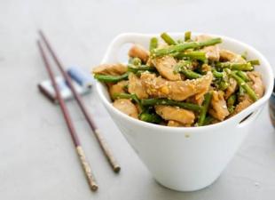 Turkey with green beans