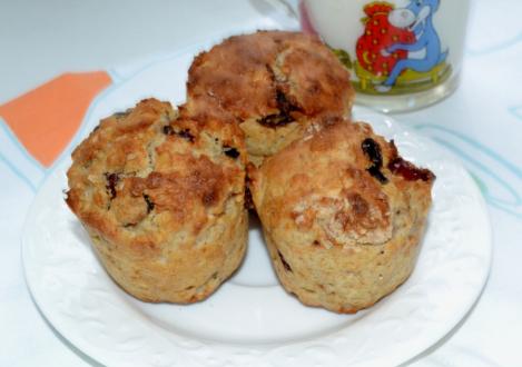 Muffin dietetici di farina d'avena