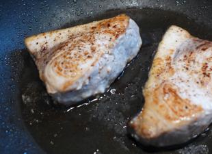 Swordfish for dinner, quick recipe Swordfish with butter recipe